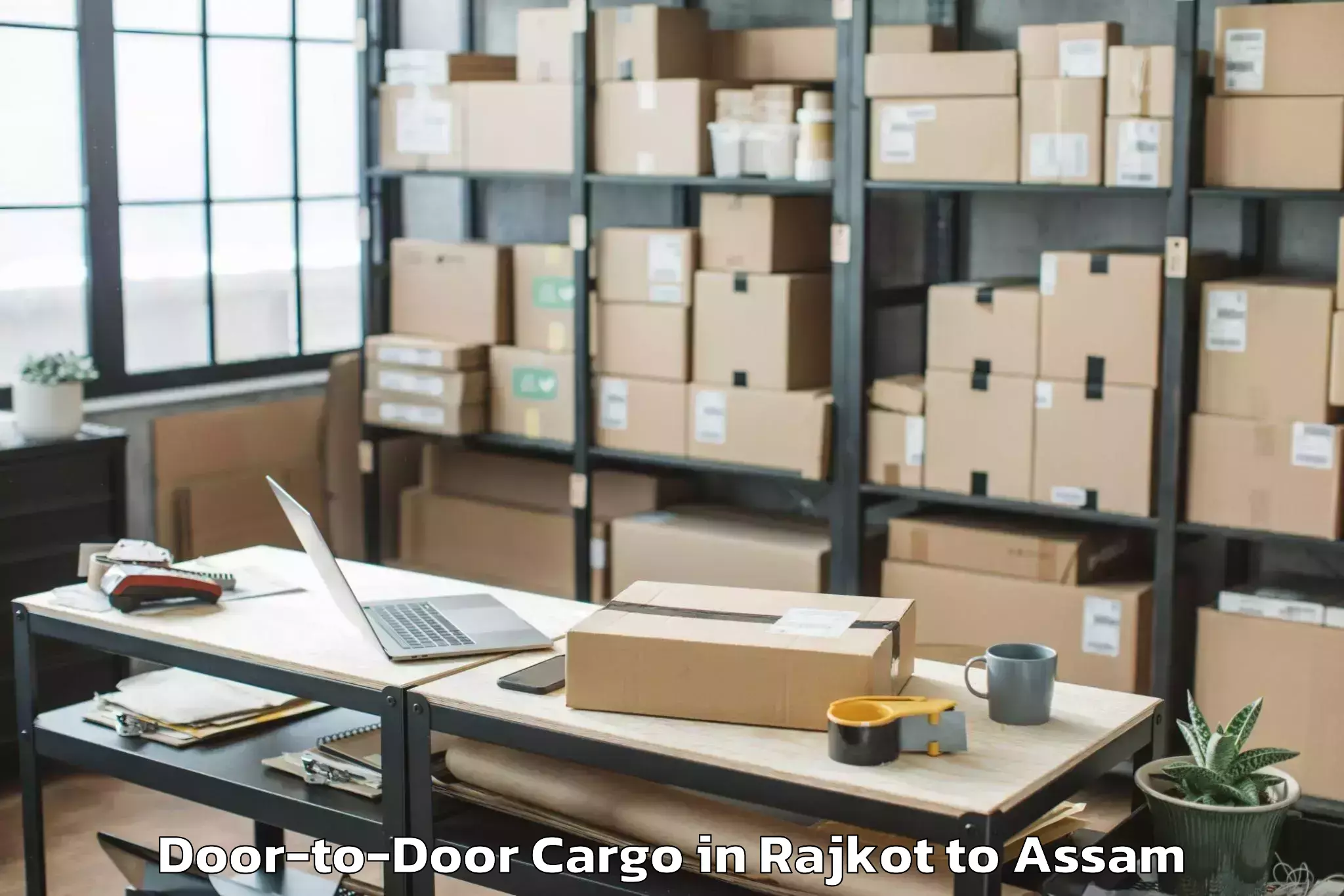 Leading Rajkot to Tezpur Door To Door Cargo Provider